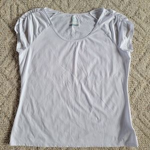 Columbia PFG Shirt Women's Short Sleeve Sweat Activated Cooling White - Size XL